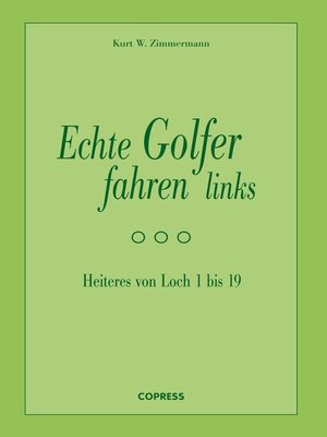 cover image of Echte Golfer fahren links
